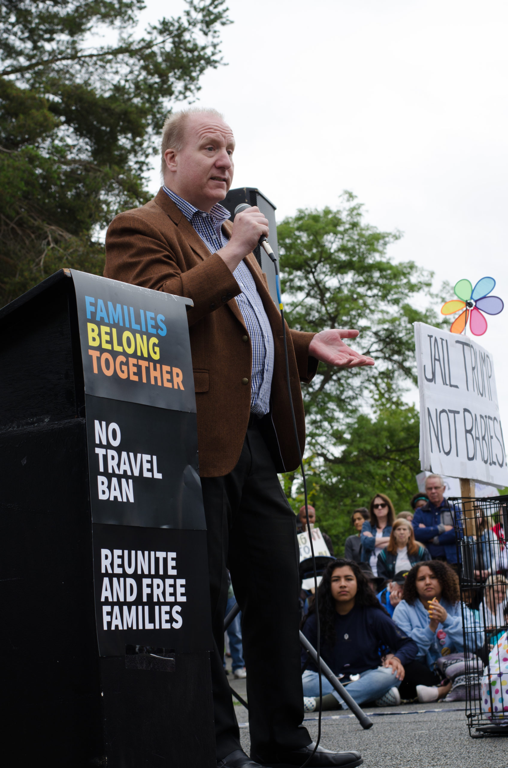 Blake Kremer speaking at event