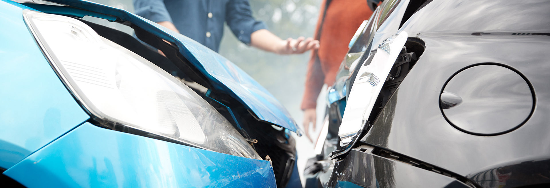 Two Angry Motorists Arguing Over Responsibility For Car Accident